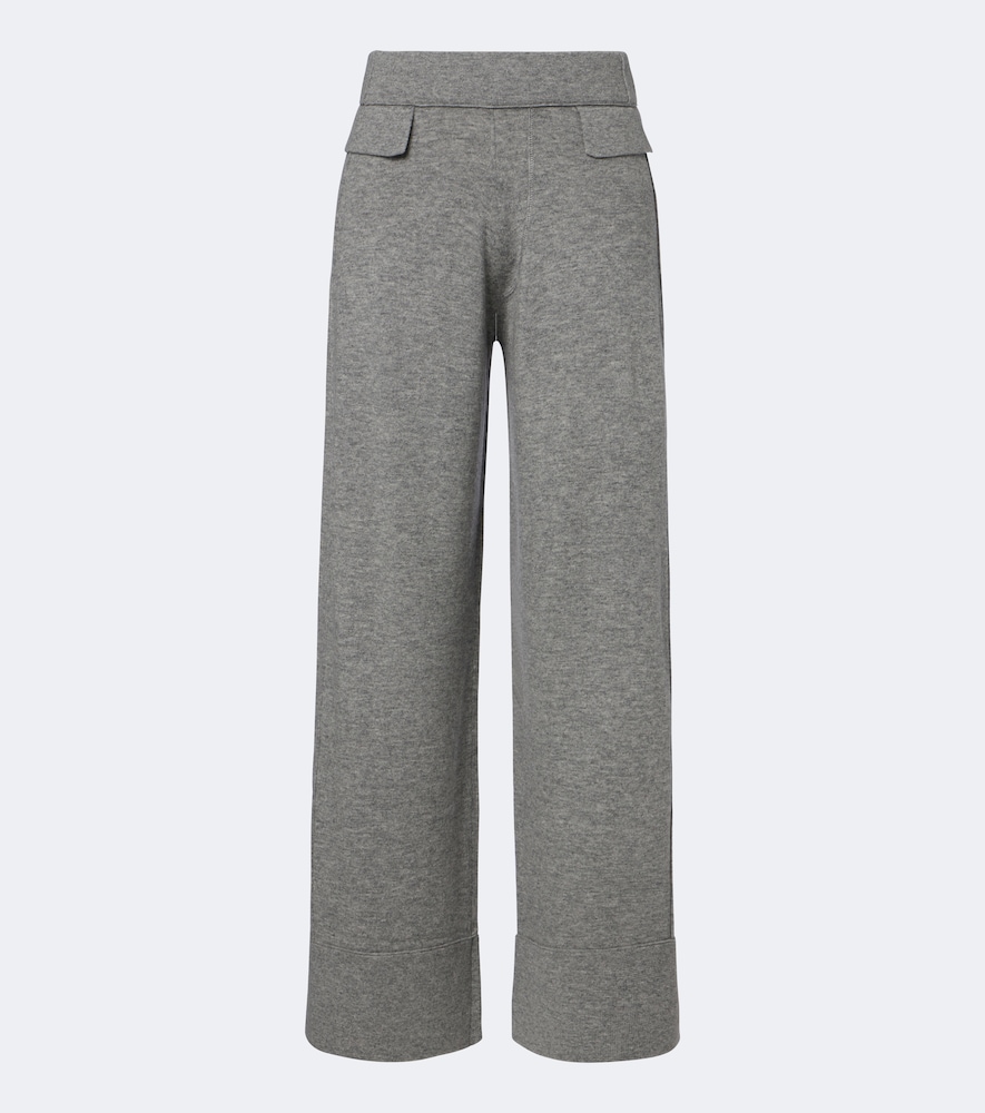 Weite Hose aus Wolle und Kaschmir