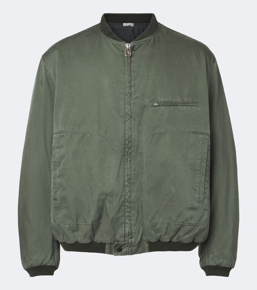 Bomber in seta e cotone