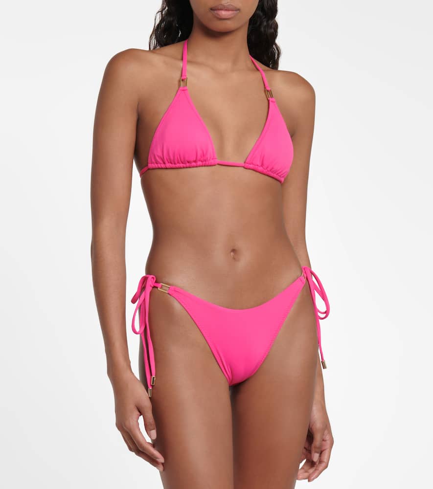 Melissa Odabash Cancun Side-tie Triangle Bikini Briefs In Fuchsia