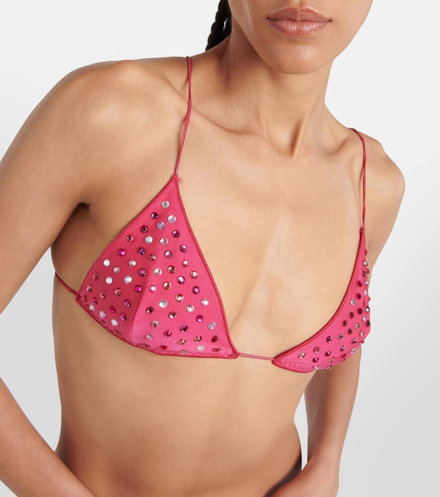 Shop Oseree Gem Embellished Bikini Set In Pink