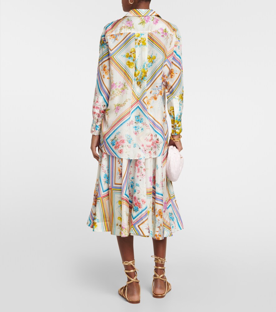  Zimmermann Zimmermann Halcyon Floral Silk Blouse 