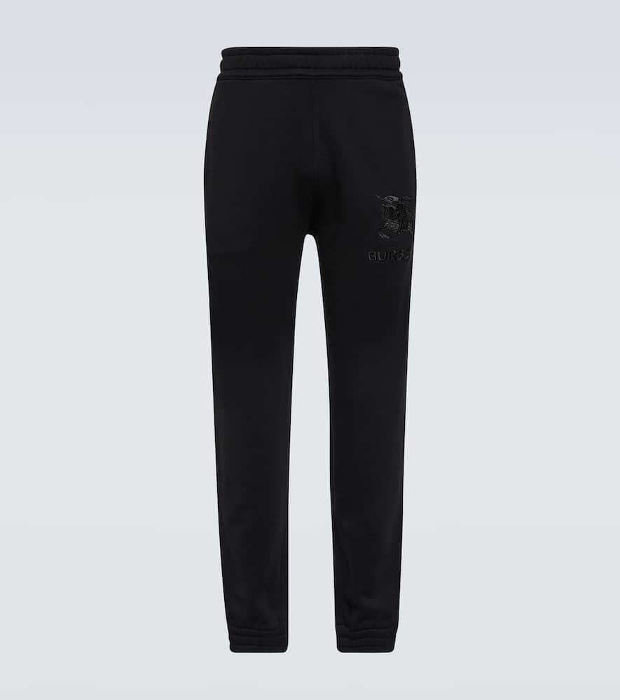Burberry Embroidered cotton sweatpants