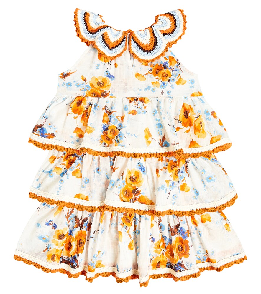  Zimmermann Kids Zimmermann Kids Vestido Halcyon De Algodón Floral 