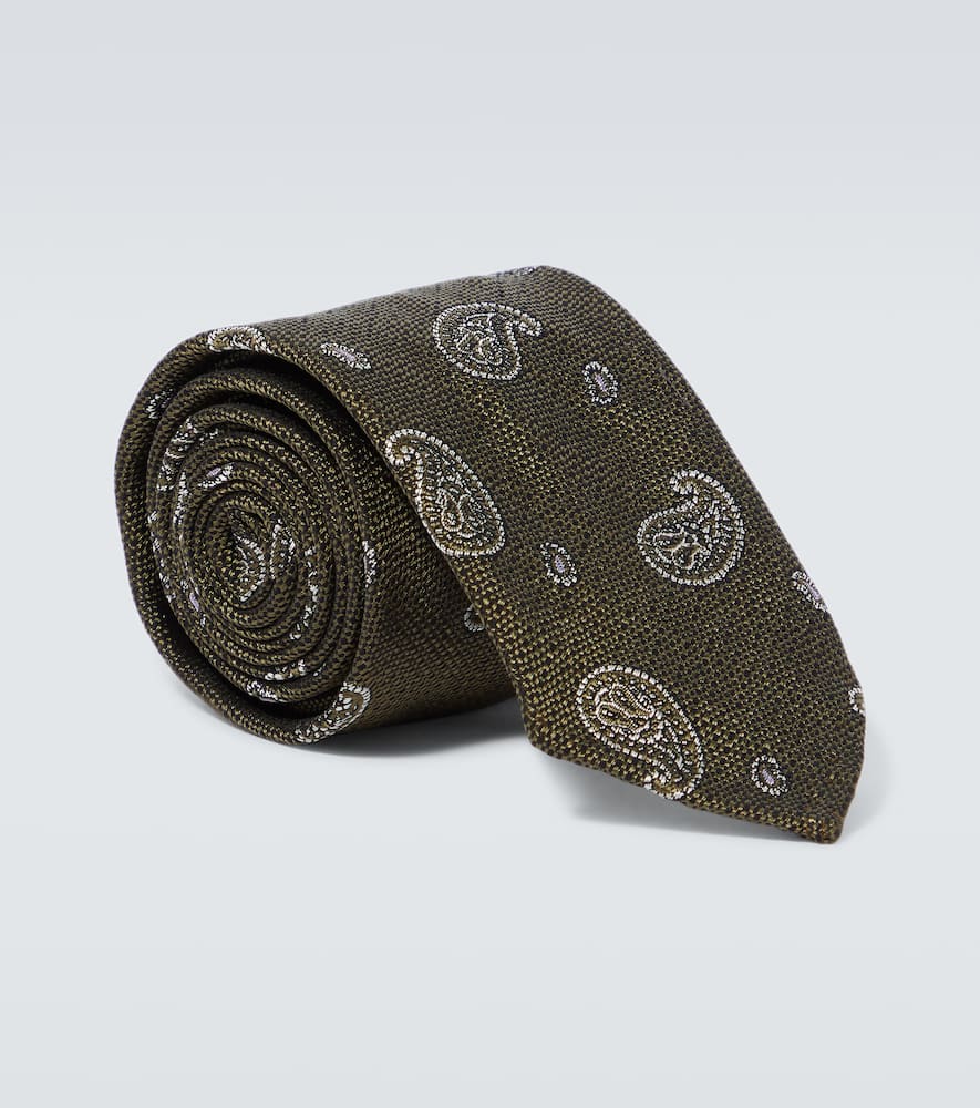 Cotton and silk tie