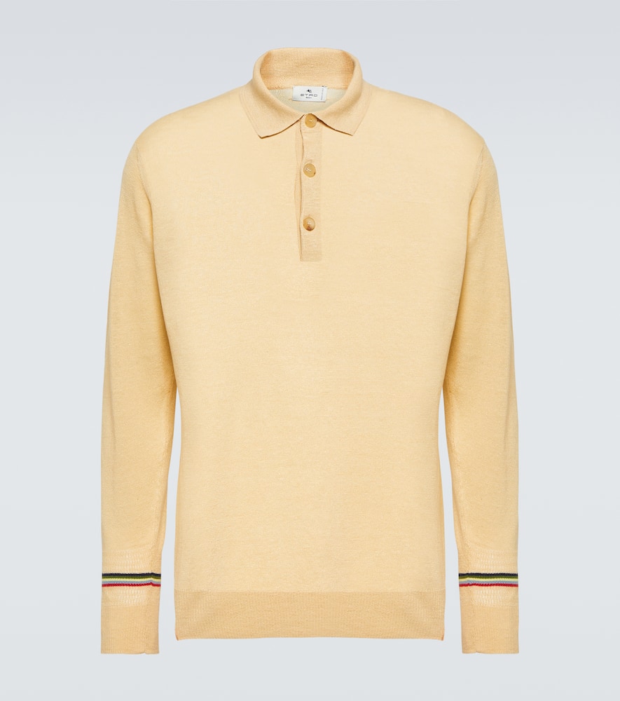 Etro Linen and cotton polo sweater