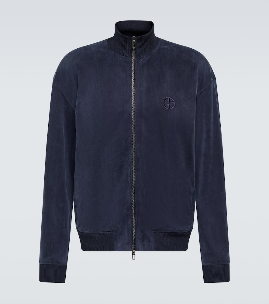 Giorgio Armani Jersey bomber jacket