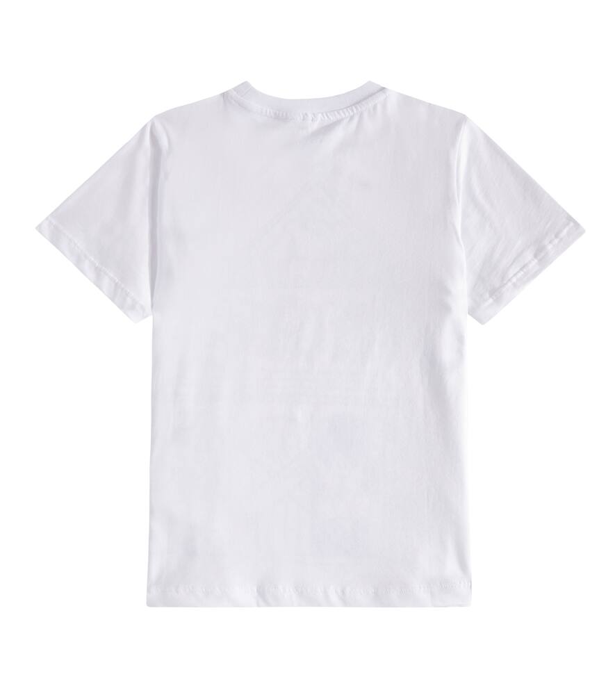 Stella Mccartney White T-shirt For Boy With Hunted House In Weiss