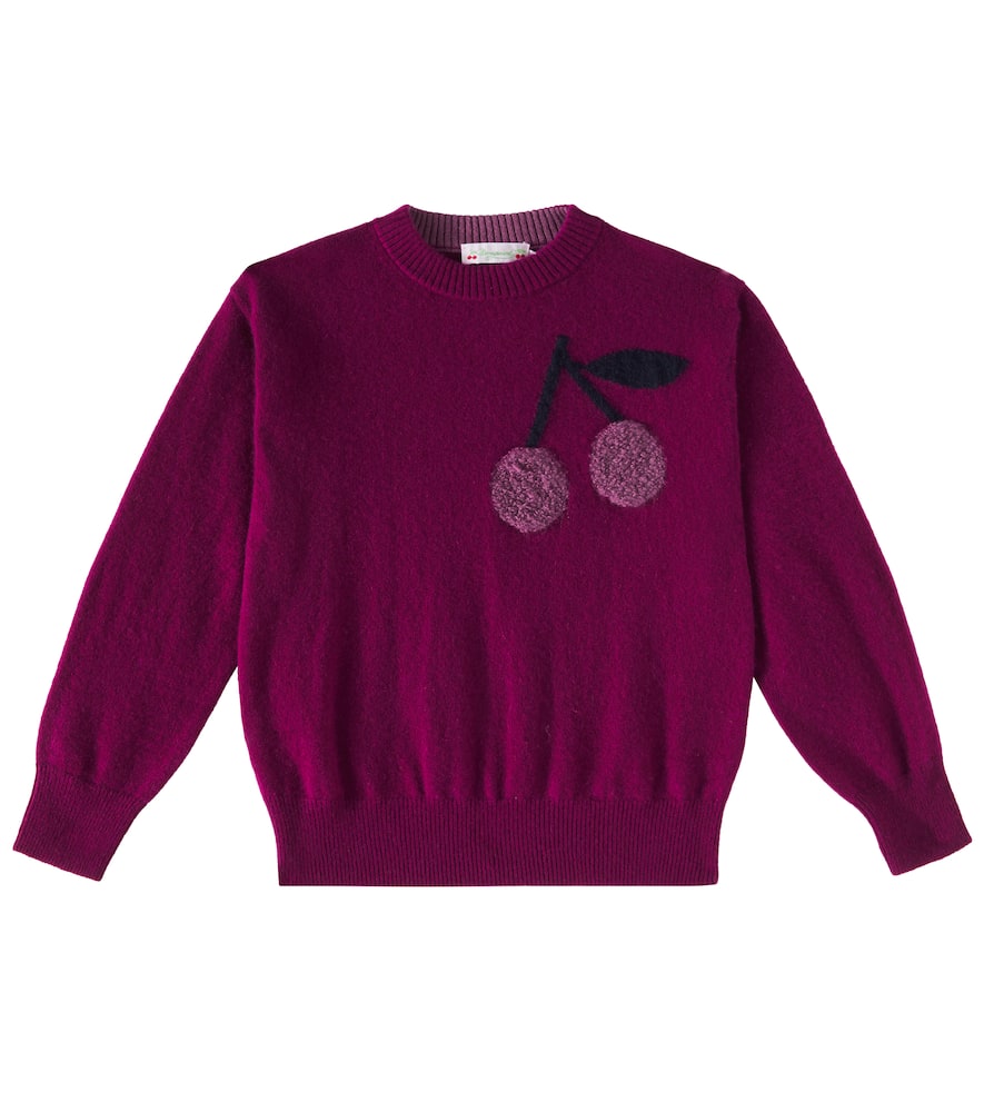 Bonpoint Knit Cherry In Burgundy