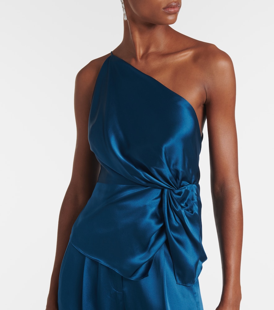  The Sei The Sei Gathered Silk Satin Top 