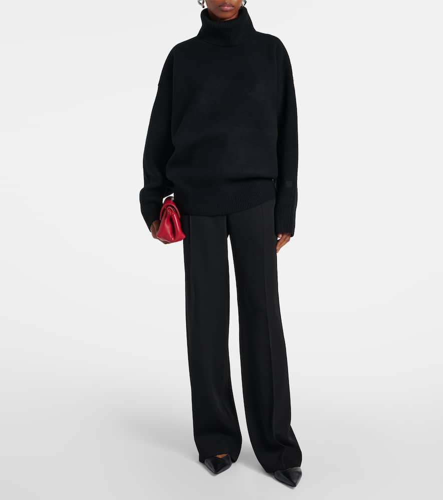 Totême Toteme Cashmere Turtle-neck Jumper In Black