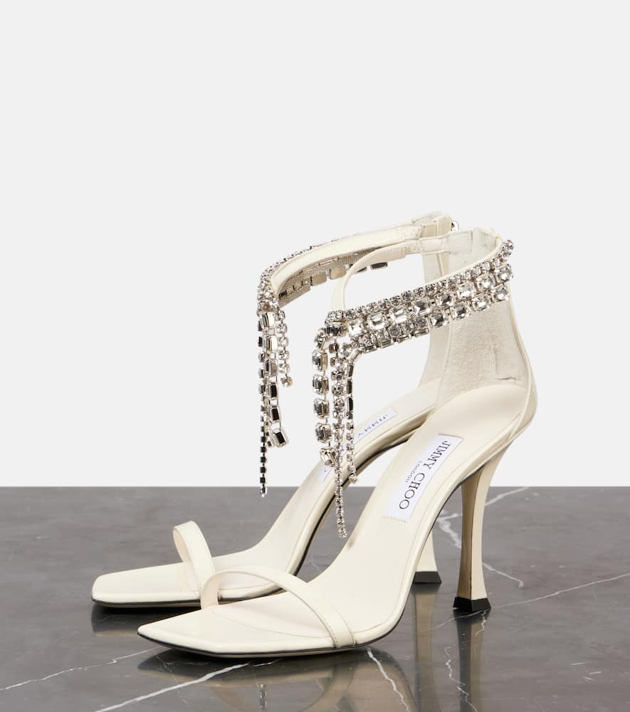 Jimmy Choo Ivory Verity Sandal 100 Sandals In White