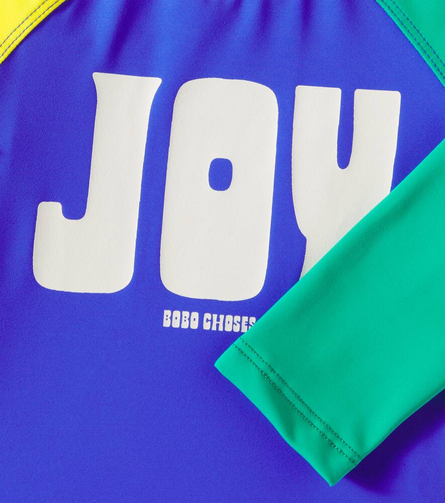 Bobo Choses Baby Printed Colorblock Rashguard Top In Multicoloured