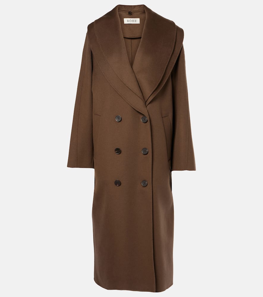 Róhe Scarf-detail wool coat
