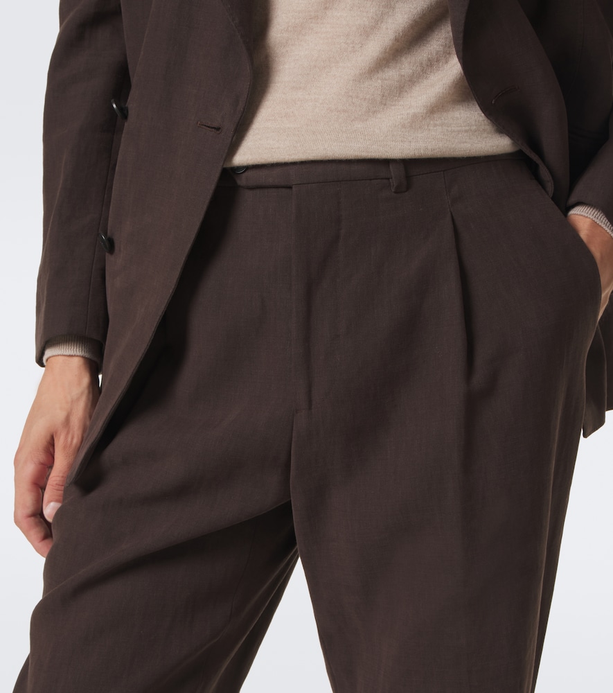 Amo Linen Canvas Suit Pants