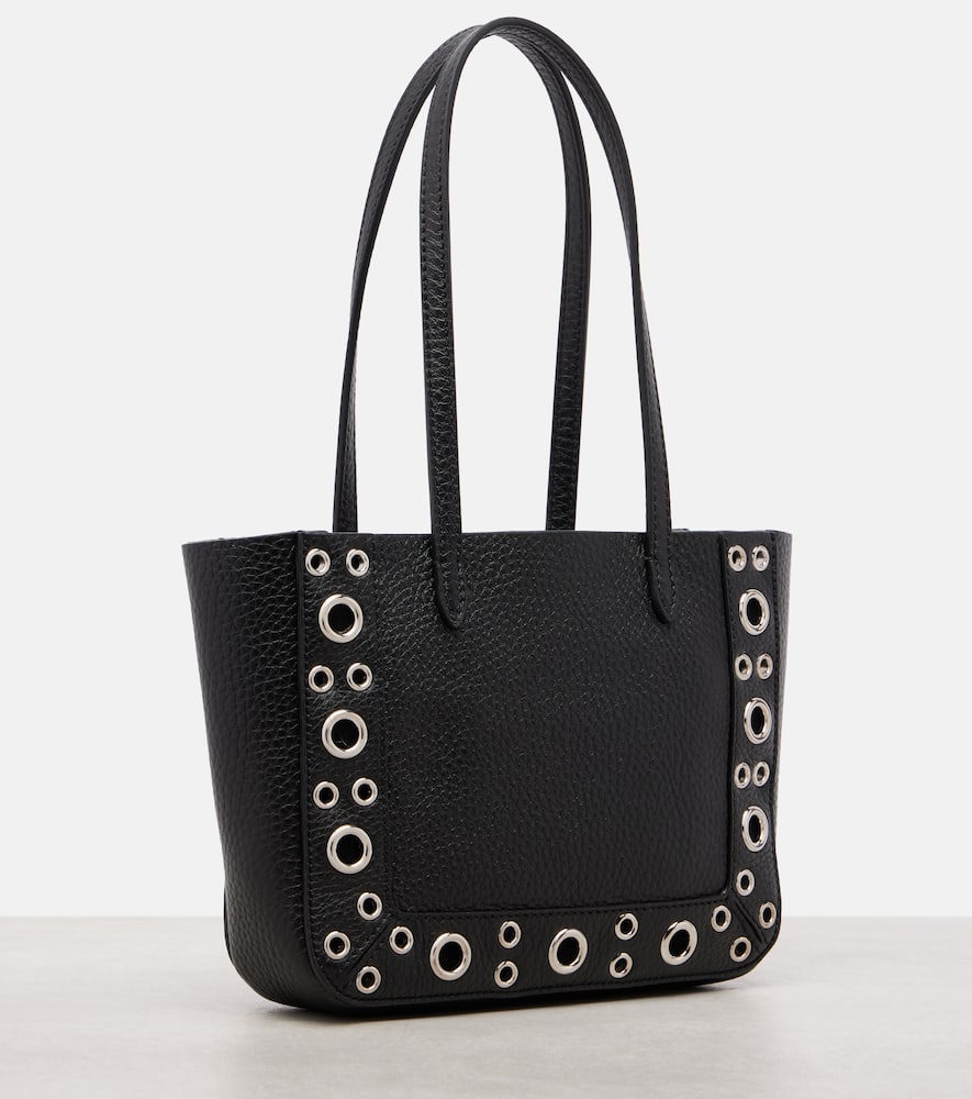 Valentino Nellcote Studded Leather Mini Tote Bag In Black