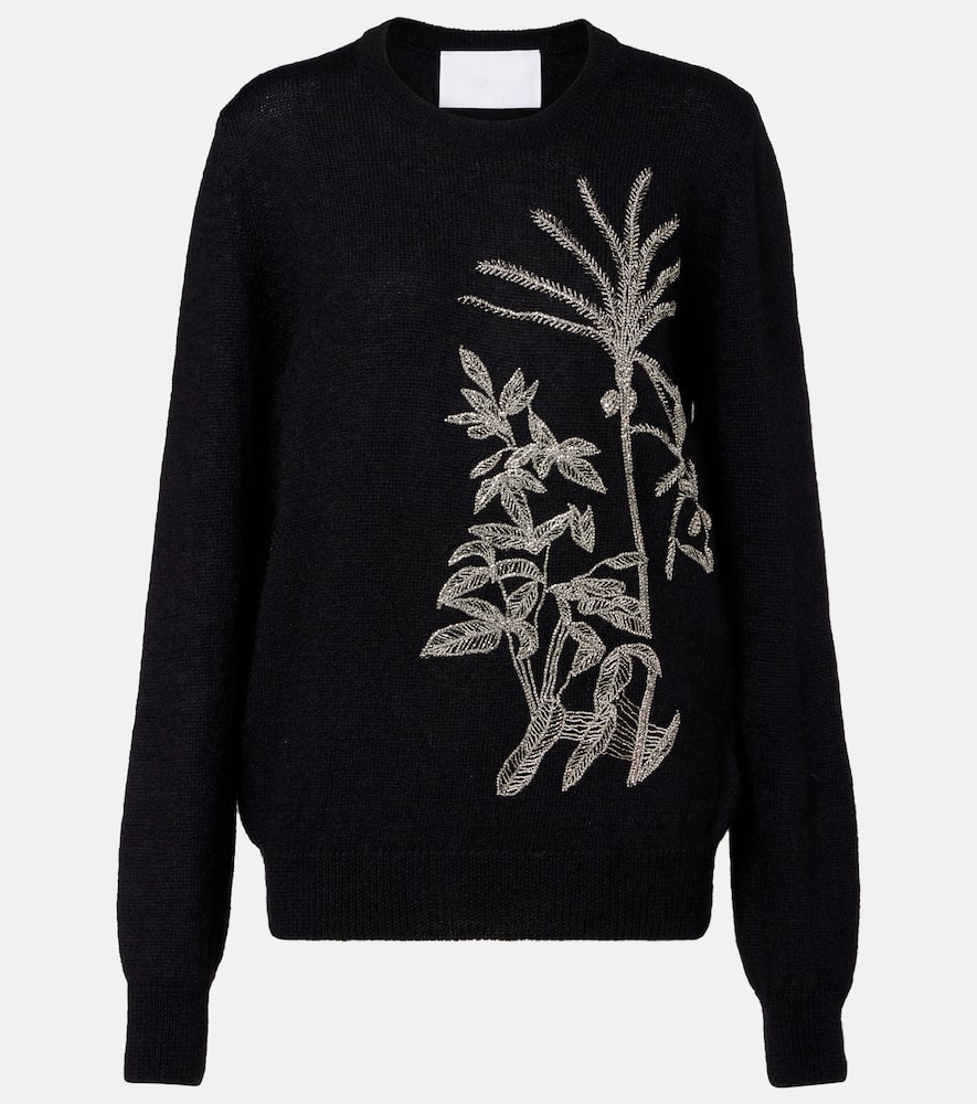 Costarellos Noemie Embellished Sweater In Black