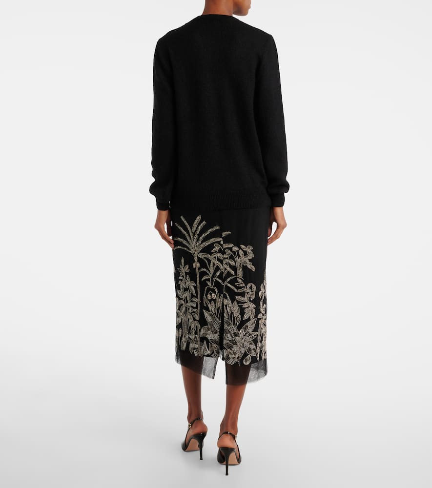 Costarellos Noemie Embellished Sweater In Black