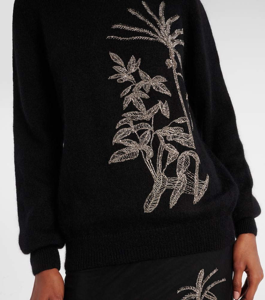 Costarellos Noemie Embellished Sweater In Black