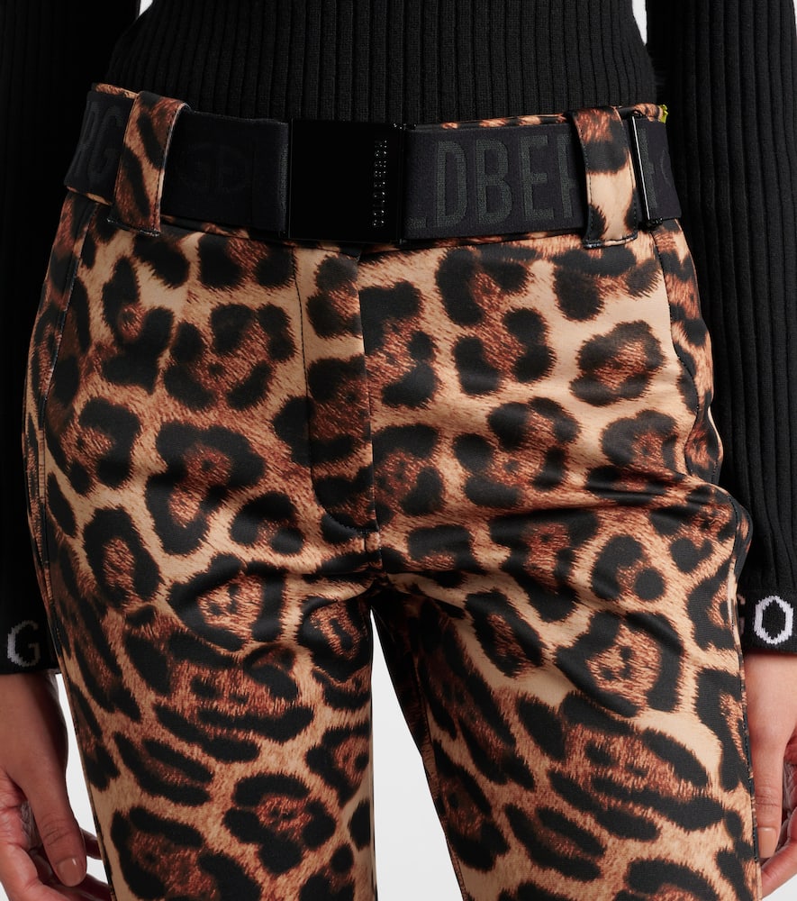 Goldbergh Minou Leopard-print Ski Pants In Animal Print