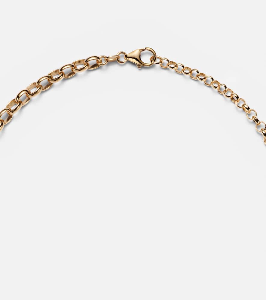 Foundrae 18kt Gold Pendant Necklace With Diamonds In Gold