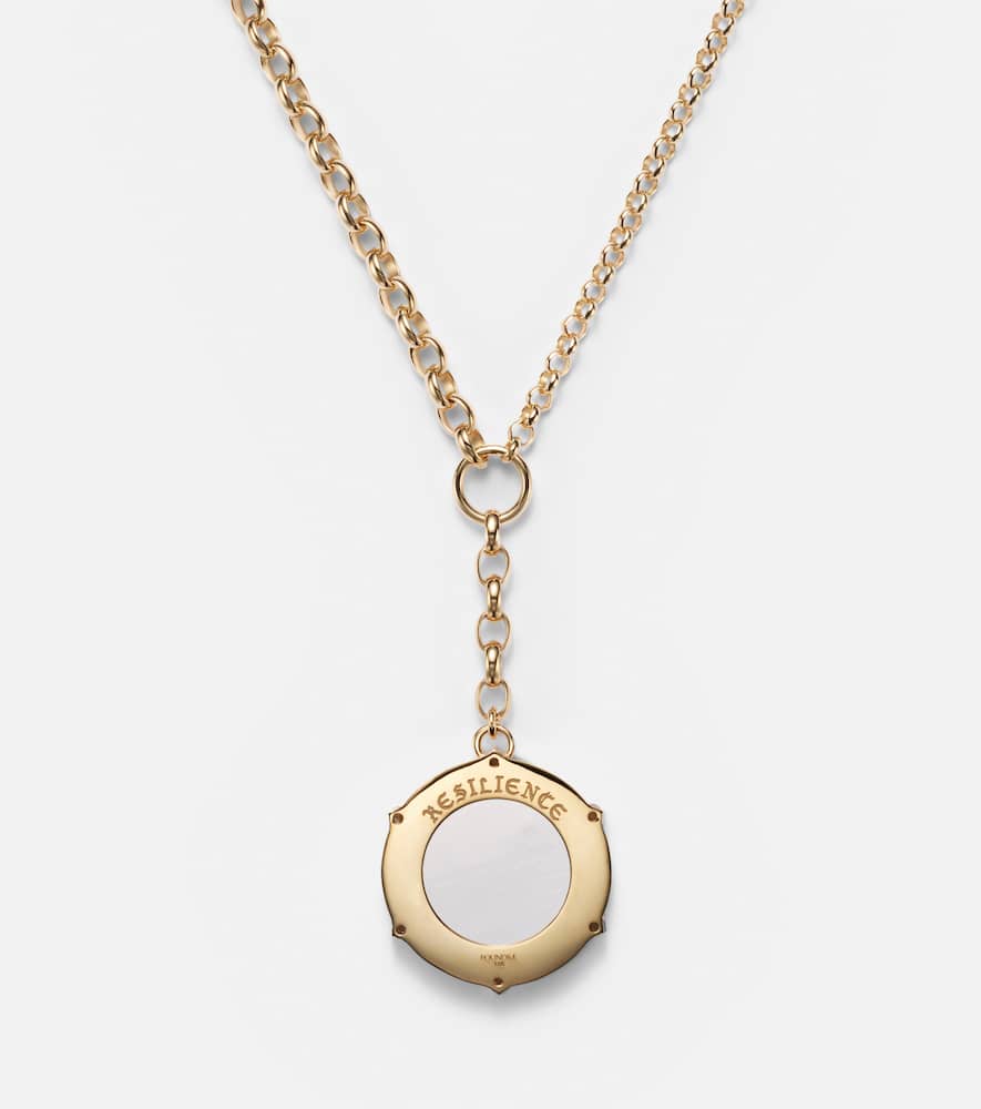 Foundrae 18kt Gold Pendant Necklace With Diamonds In Gold