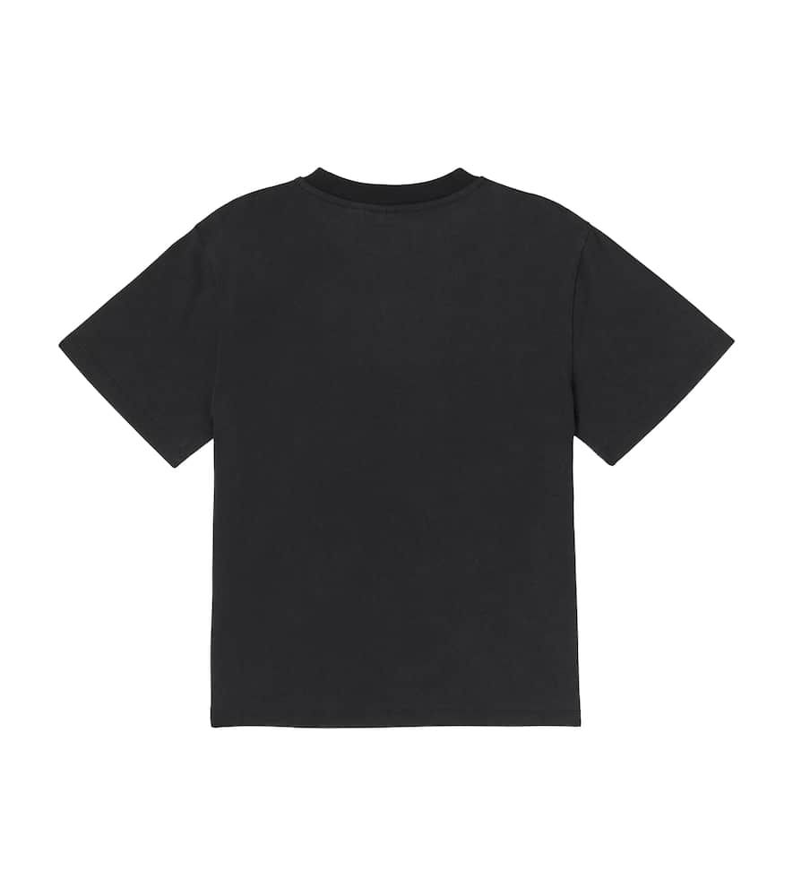Stella Mccartney Printed Cotton Jersey T-shirt In Black