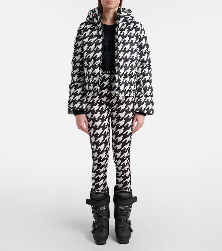 Perfect Moment Houndstooth Leggings In Black