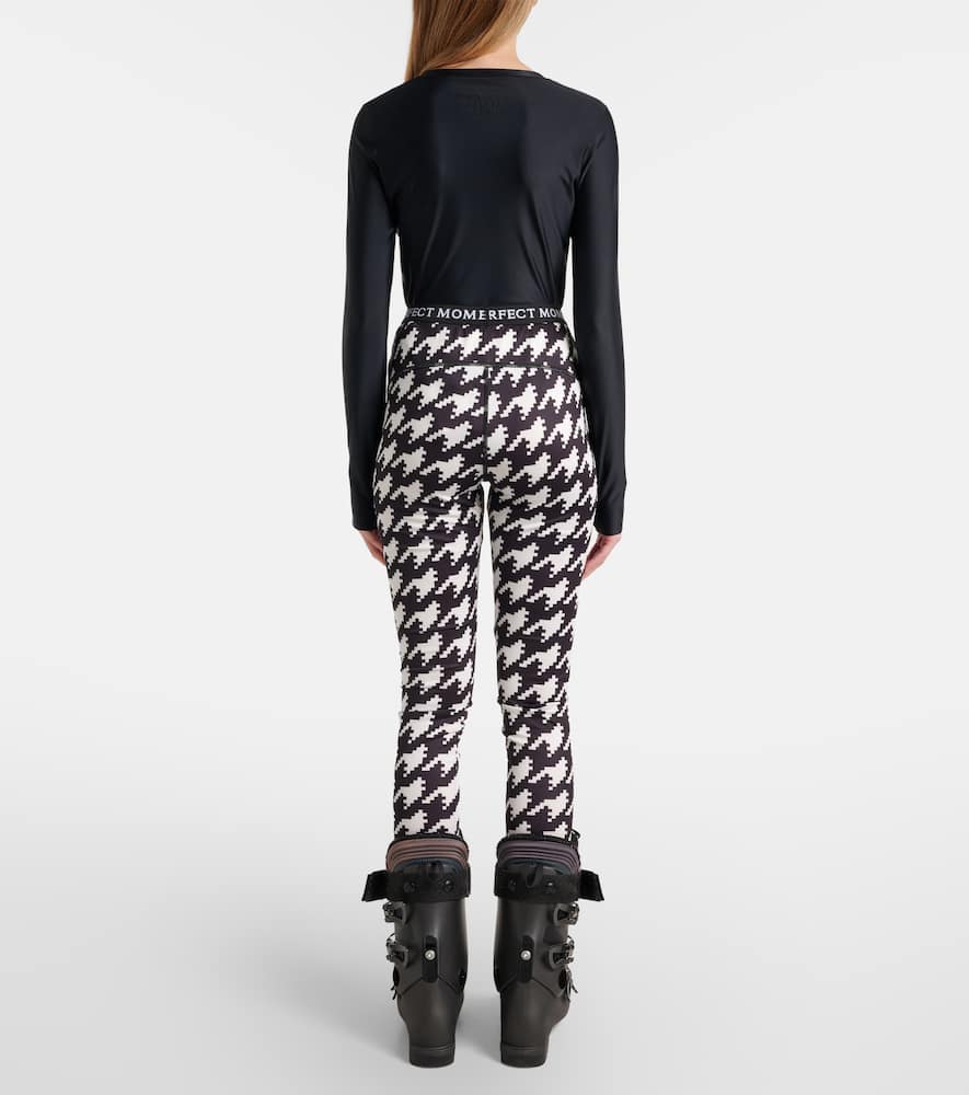Perfect Moment Houndstooth Leggings In Black