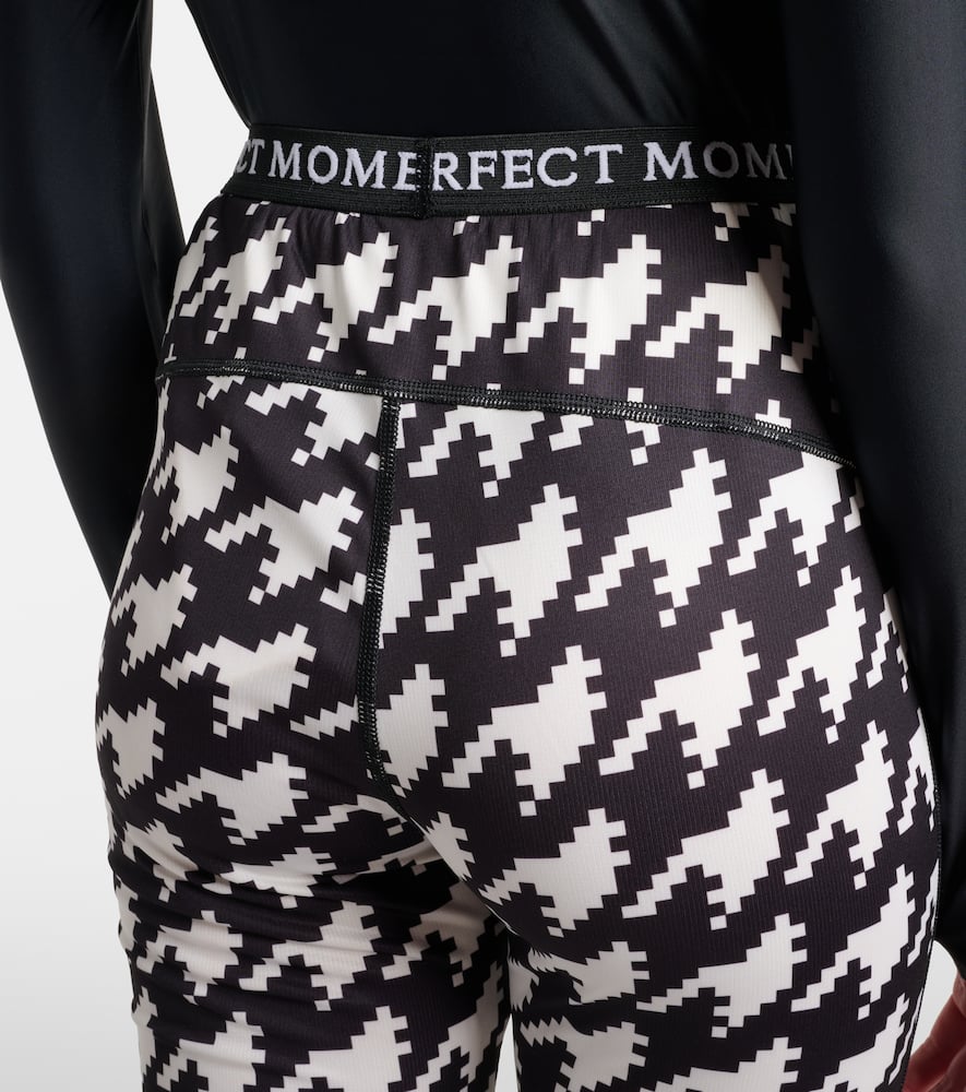 Perfect Moment Houndstooth Leggings In Black