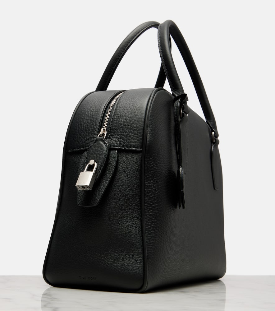 The Row India 12 Leather Tote Bag In Green