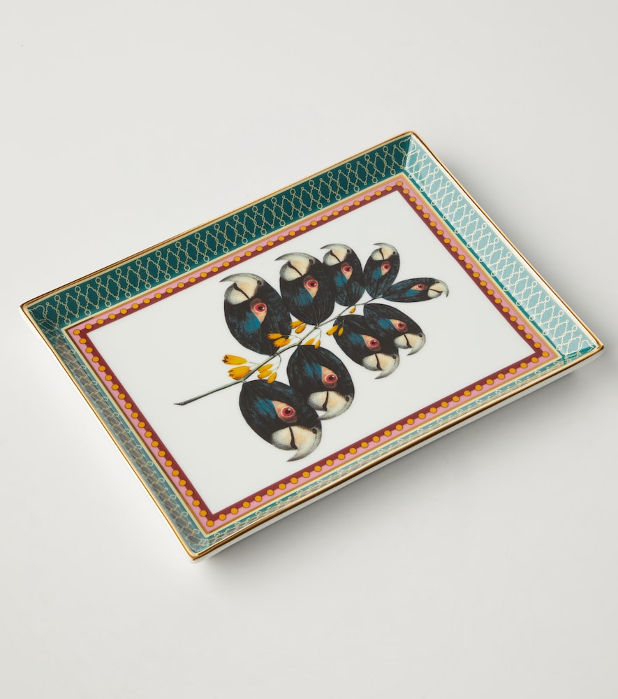  La Doublej La Doublej Parrotstem Porcelain Decorative Tray 