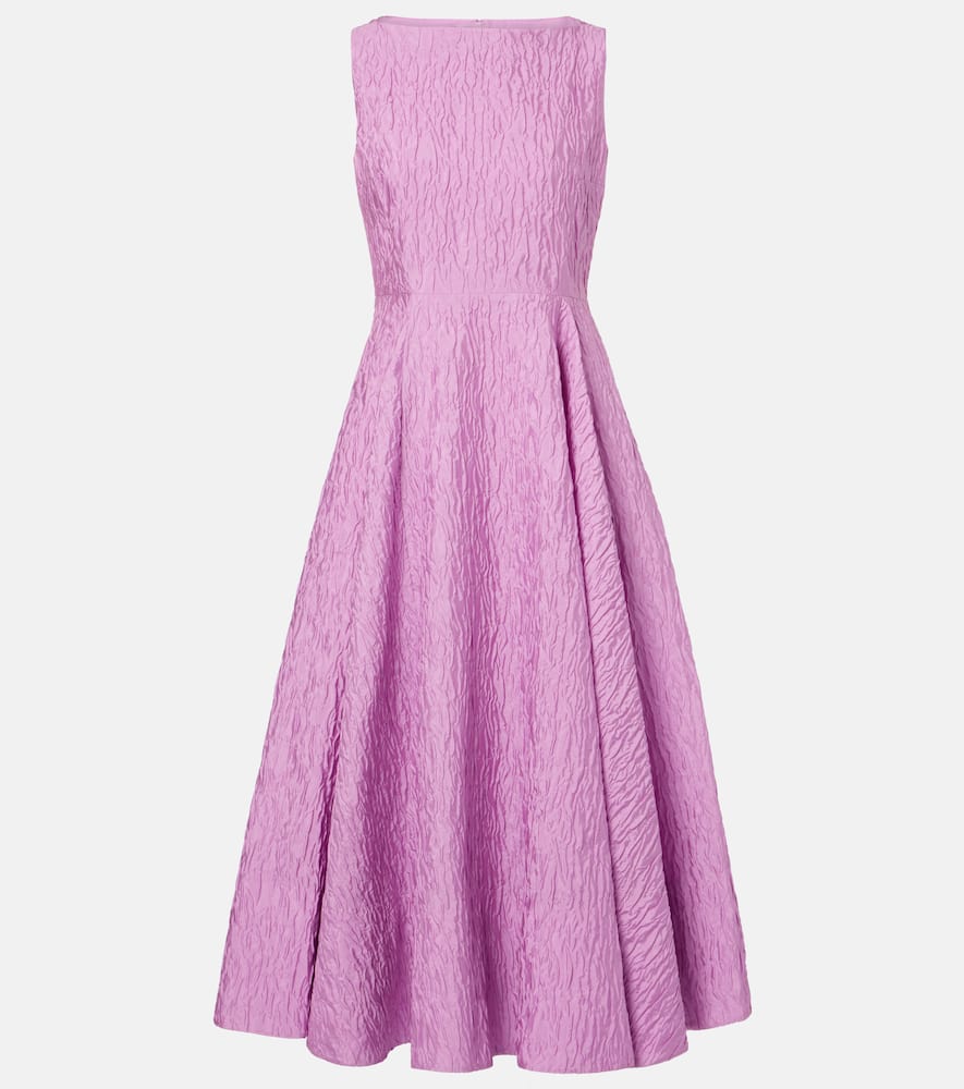 Roksanda Tera Cloqué Midi Dress In Purple