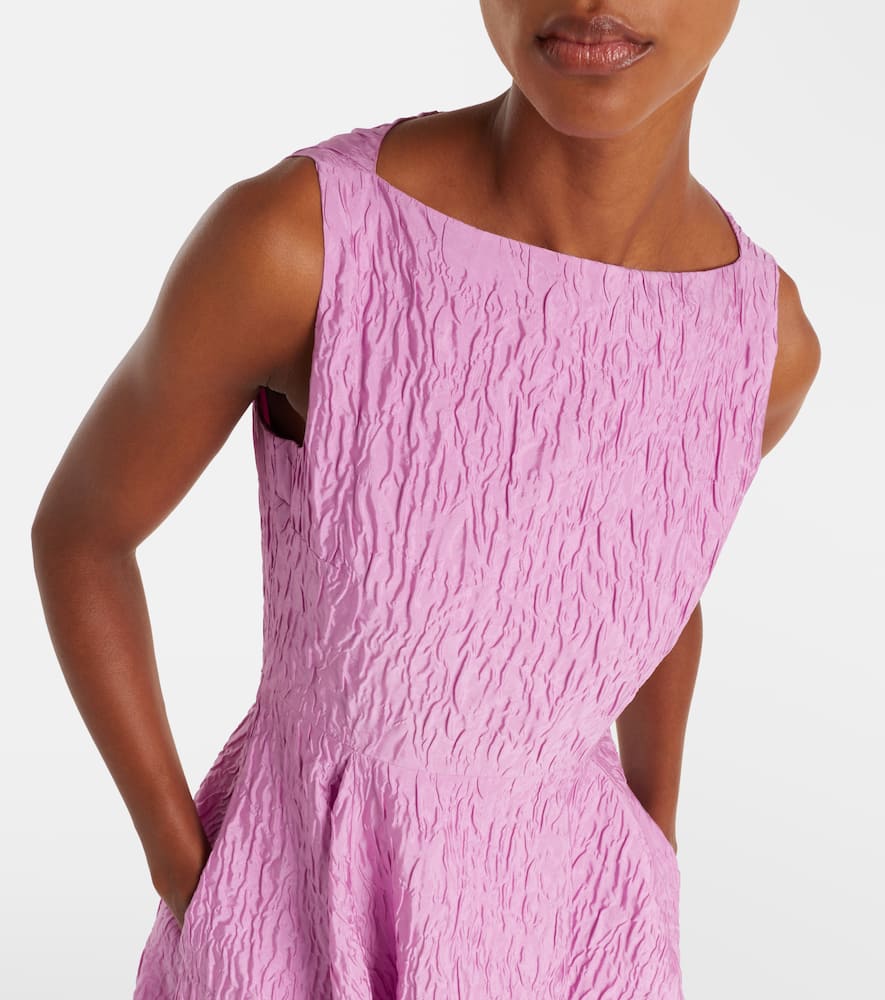 Roksanda Tera Cloqué Midi Dress In Purple