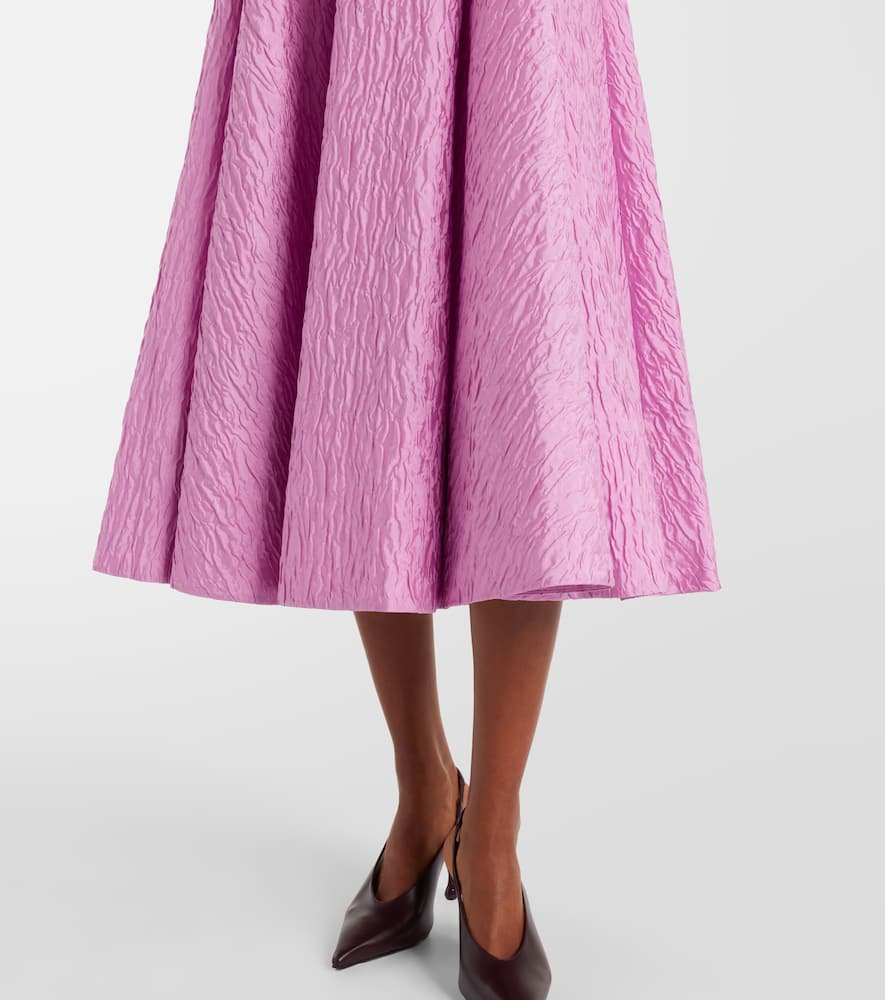 Roksanda Tera Cloqué Midi Dress In Purple