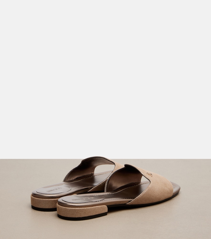  Jimmy Choo Jimmy Choo Dina Leather Slides 