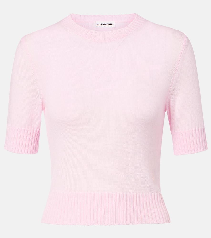 Jil Sander Plus Virgin Wool Sweater In Pink