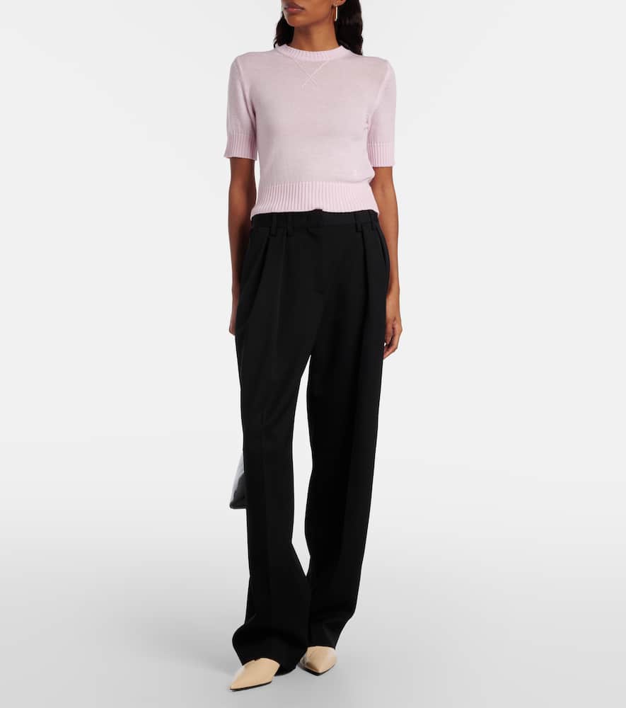 Jil Sander Plus Virgin Wool Sweater In Pink