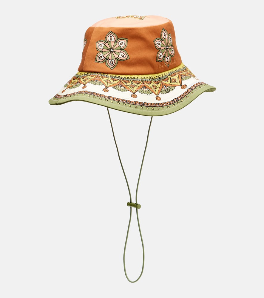 Alemais Printed Cotton Fedora In Multi