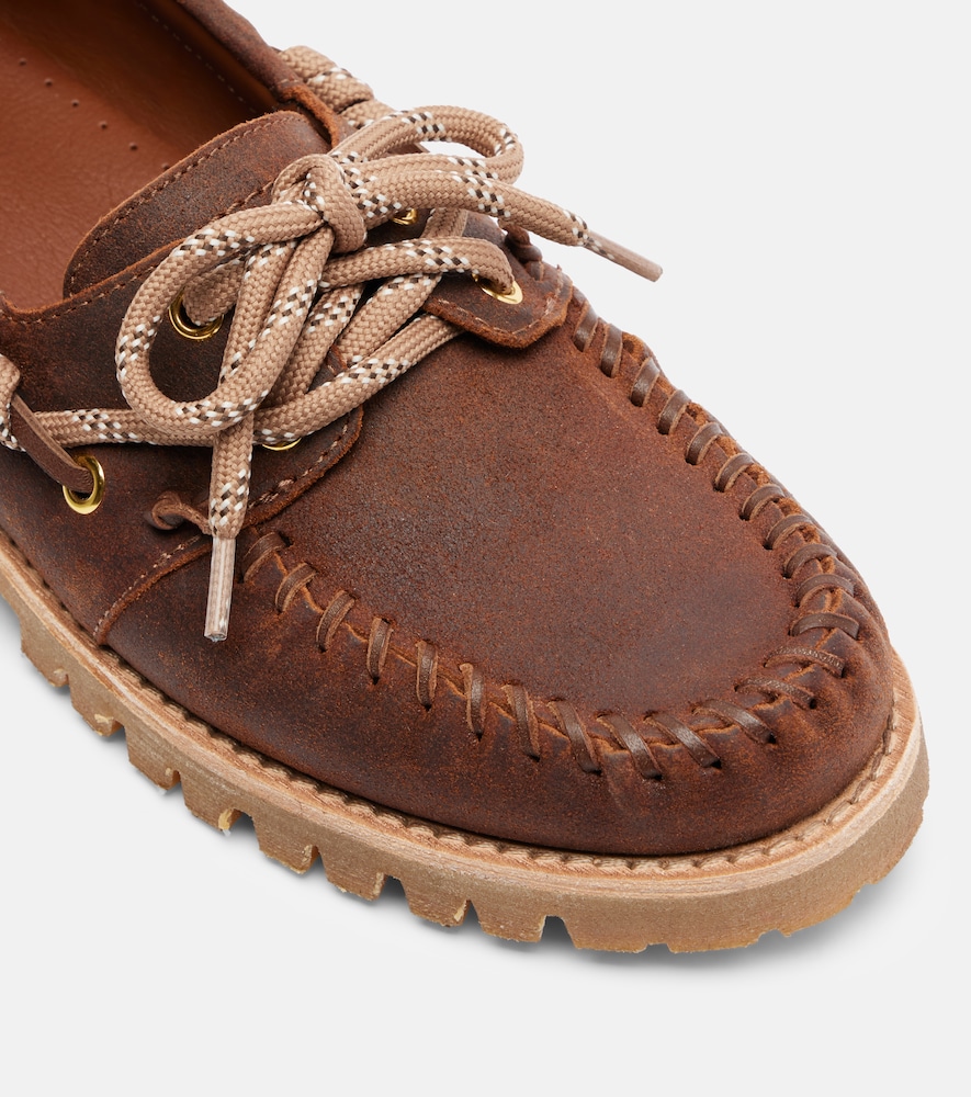  Golden Goose Golden Goose Cruise Beaded Suede Boat Shoes 