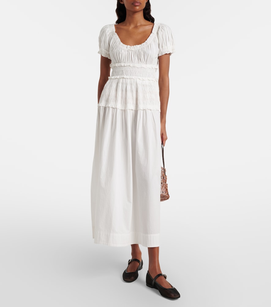 Dôen Leanne cotton poplin midi dress