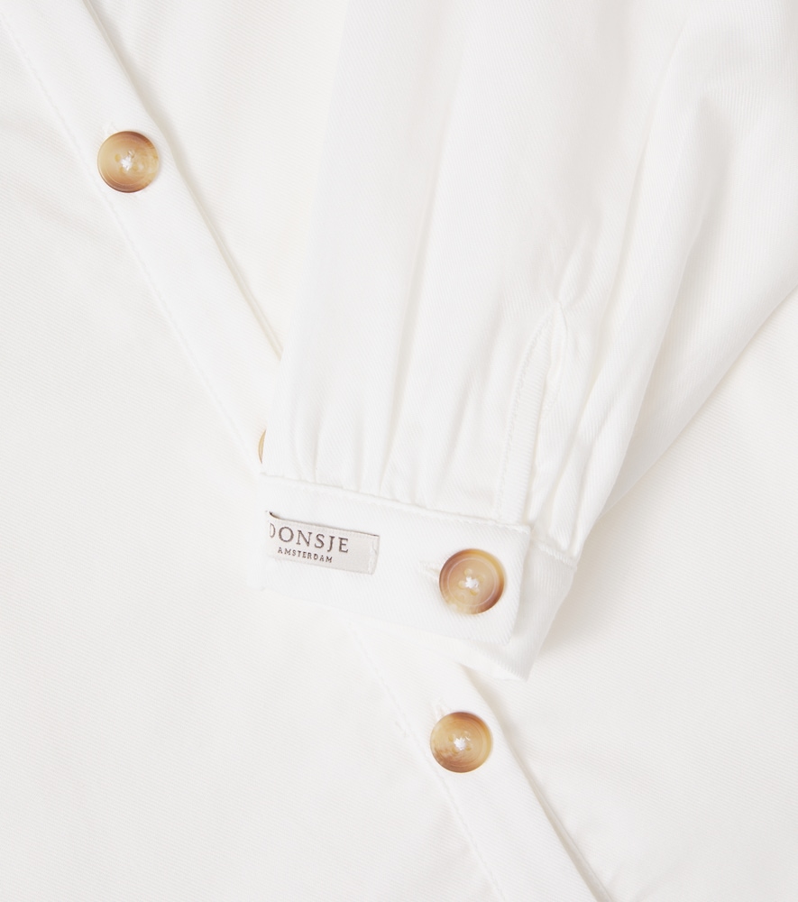  Donsje Donsje Fini Ruffled Cotton Blouse 
