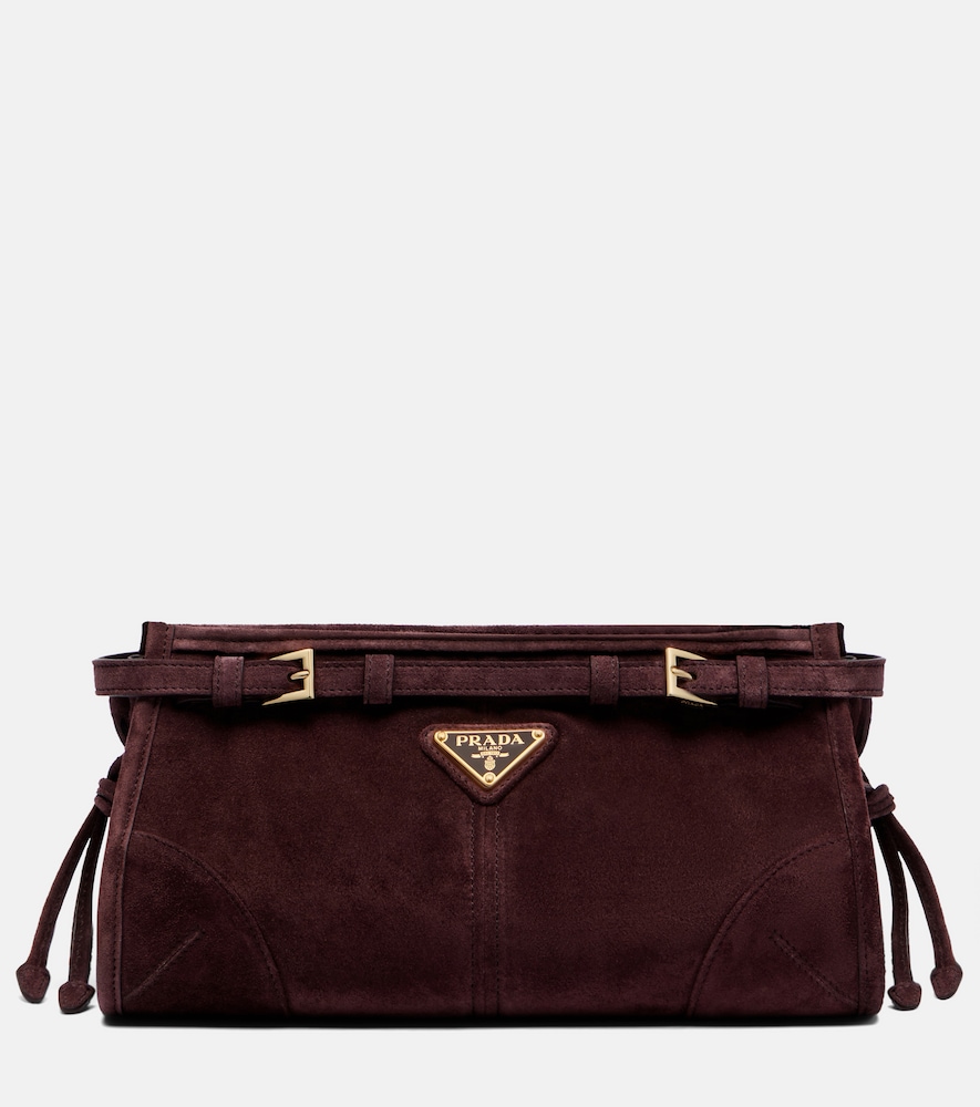 Prada Bonnie Small suede shoulder bag
