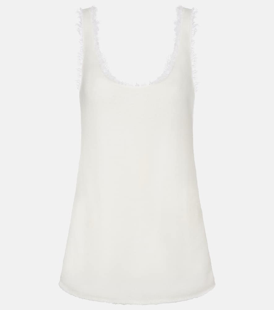 Totême Mohair-blend Top In White