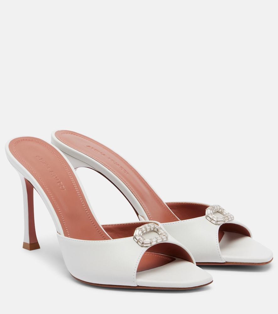 Mules Mini Camelia in pelle