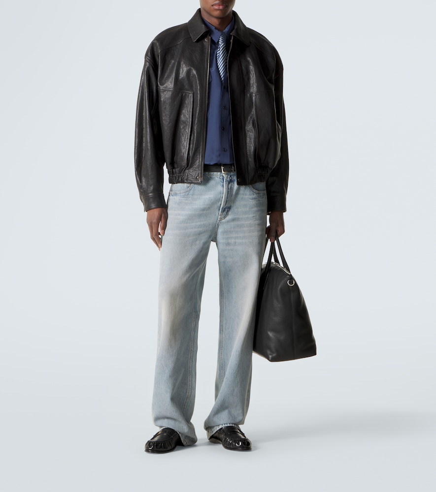  Saint Laurent Saint Laurent Leather Blouson Jacket 