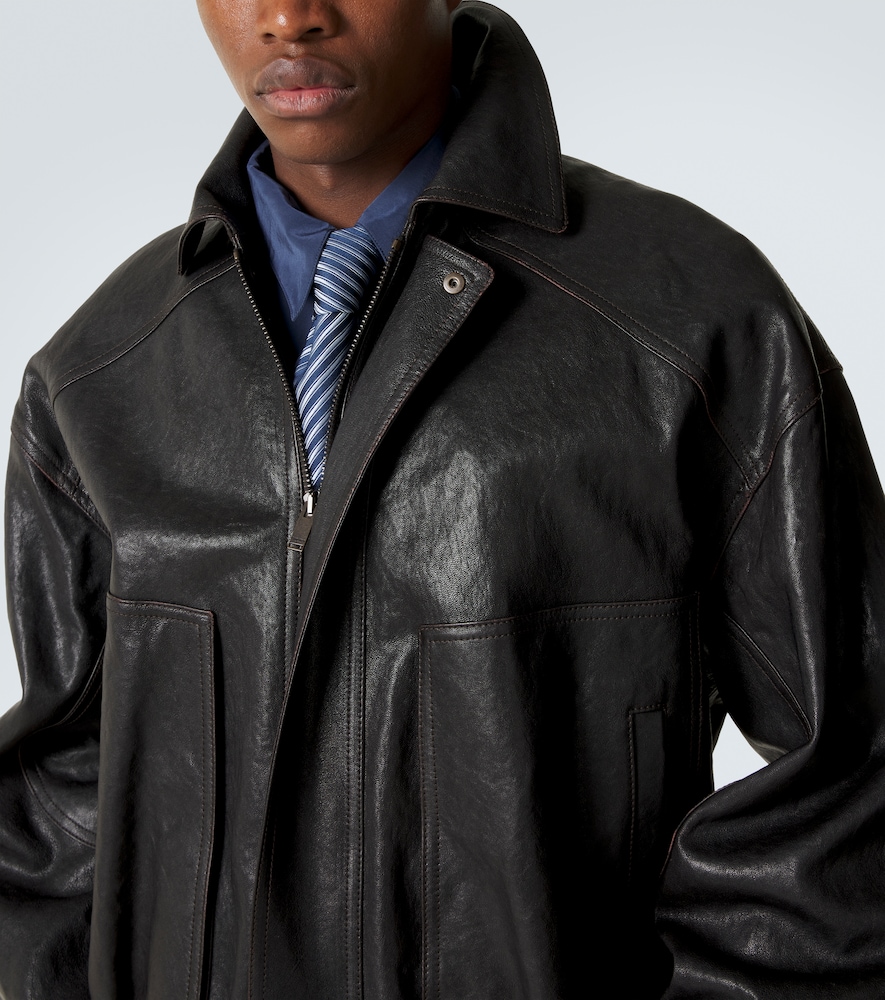  Saint Laurent Saint Laurent Leather Blouson Jacket 