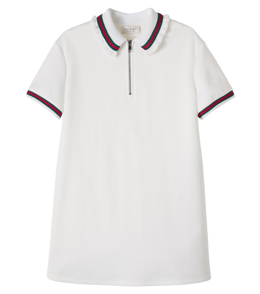 Polokleid Web Stripe aus Piqué