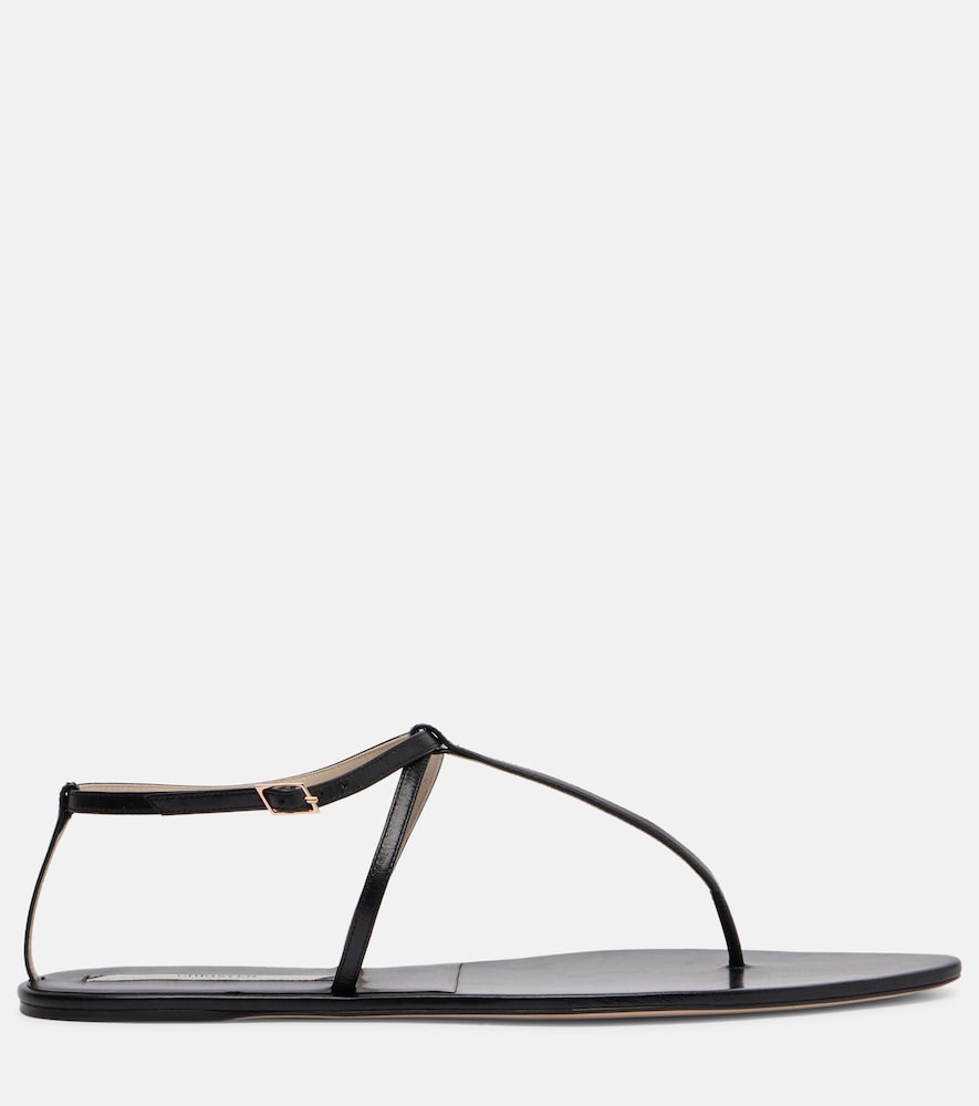  Christen Christen Mono Strap Leather Thong Sandals 