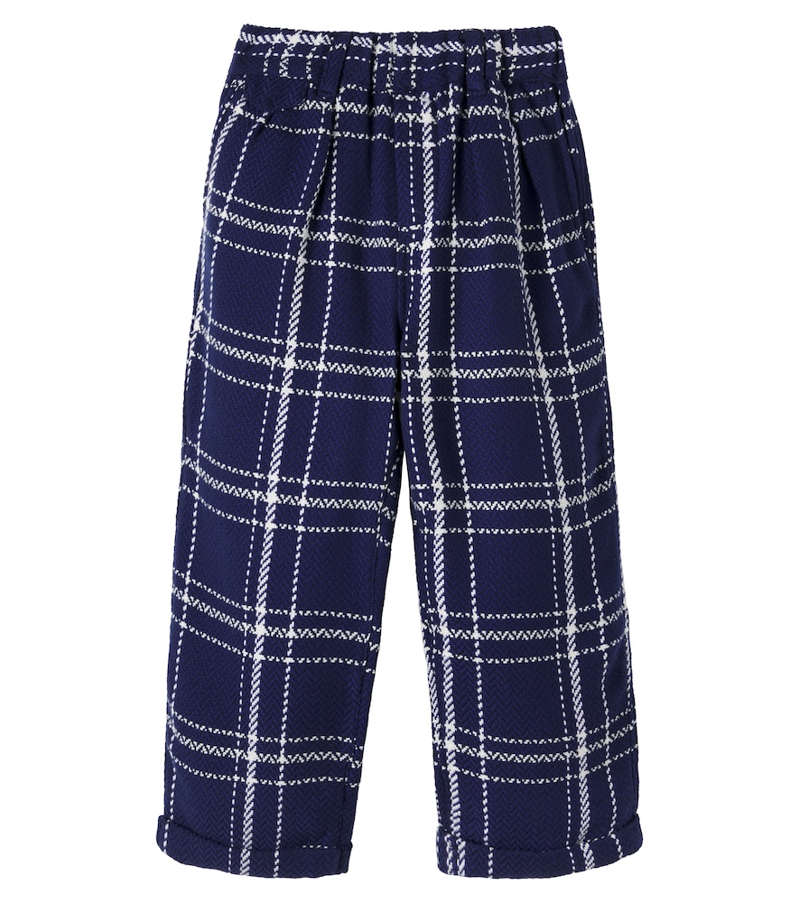 Pantaloni regular Boone in cotone a quadri