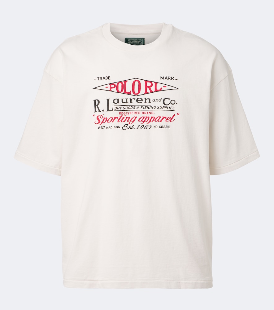 T-shirt in jersey di cotone con stampa